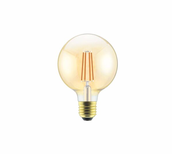 G80 Filamento LED - Bulbo Ambar 4W 2000K Bivolt E27
