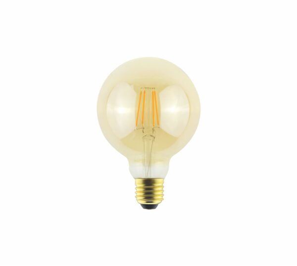 G95 Filamento LED Bulbo Ambar 4W 200K Bivolt E27
