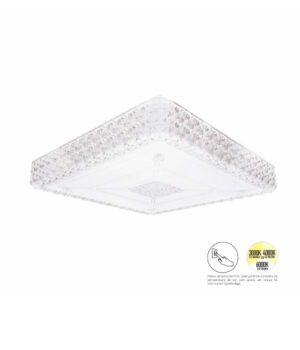 Plafon Berlin LED 280x280mm 20W 3000/4000/6000K Bivolt - SISTEMA SWITCH